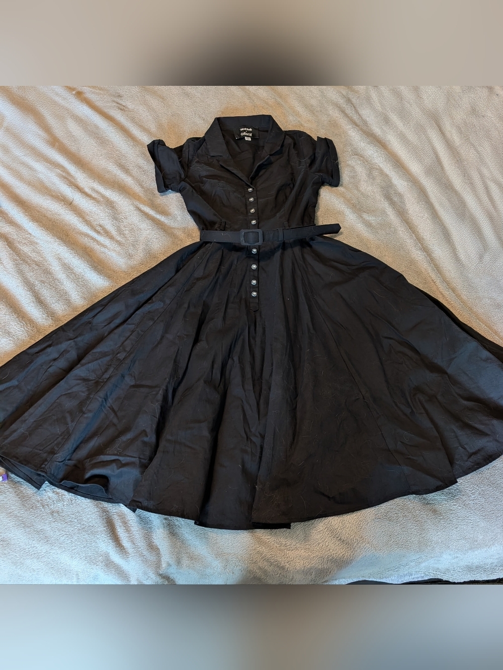Collectif X Modcloth Caterina / Cherished Era Black Shirtdress